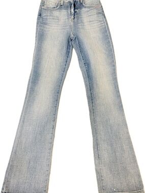 L'AGENCE Oriana High-Rise Straight Jeans - Light Wash Blue
